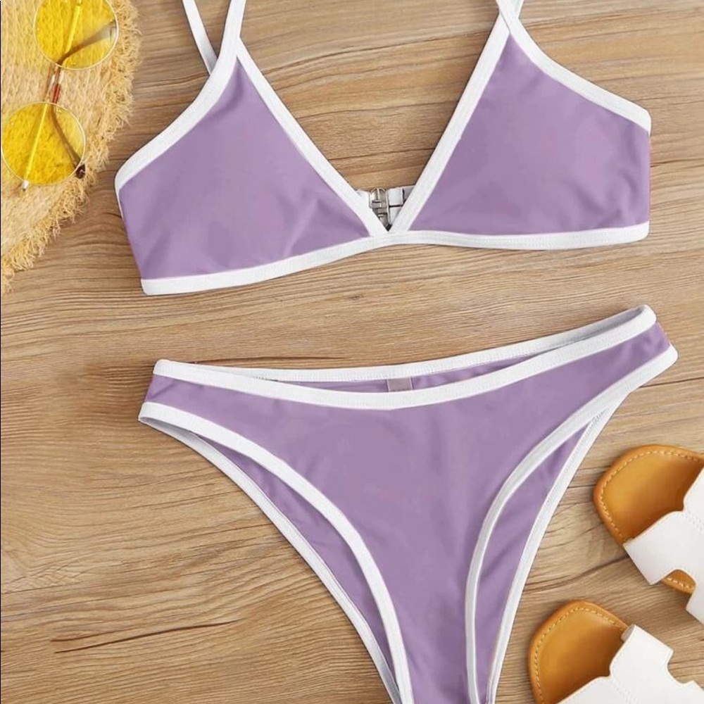 SHEIN (lilac/purple) Triangle Two Piece Bikini